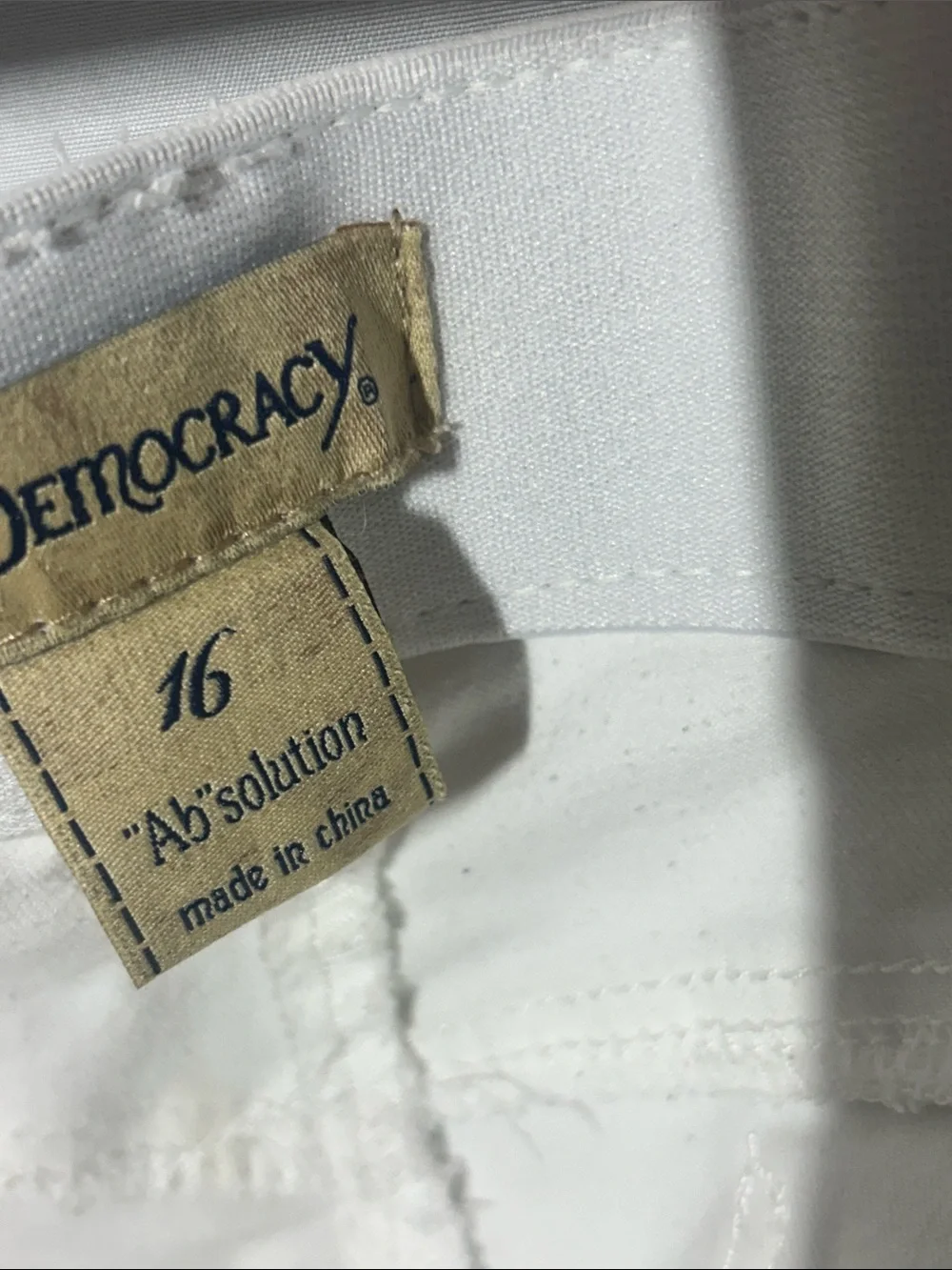 Democracy White Women's Bermuda Shorts
